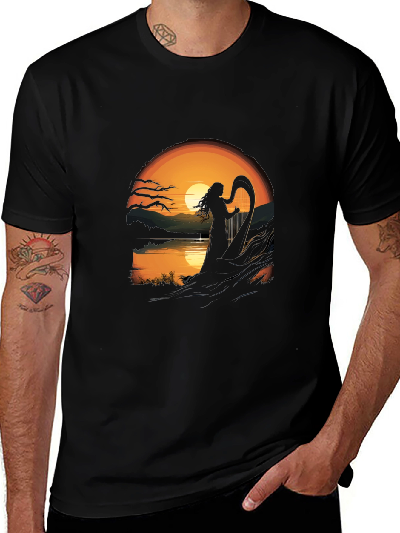 Sunset Harpist T-Shirt