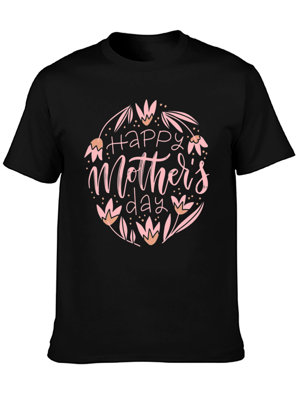 Happy Mothers Day T-Shirt - Floral Design