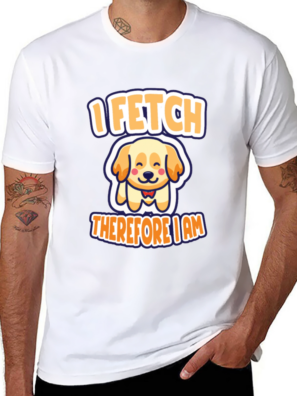 I Fetch Therefore I Am Dog T-Shirt