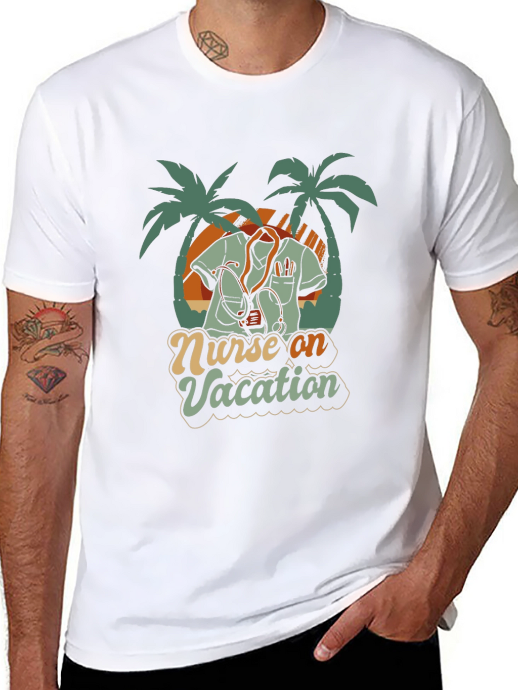 Nurse On Vacation Graphic T-Shirt