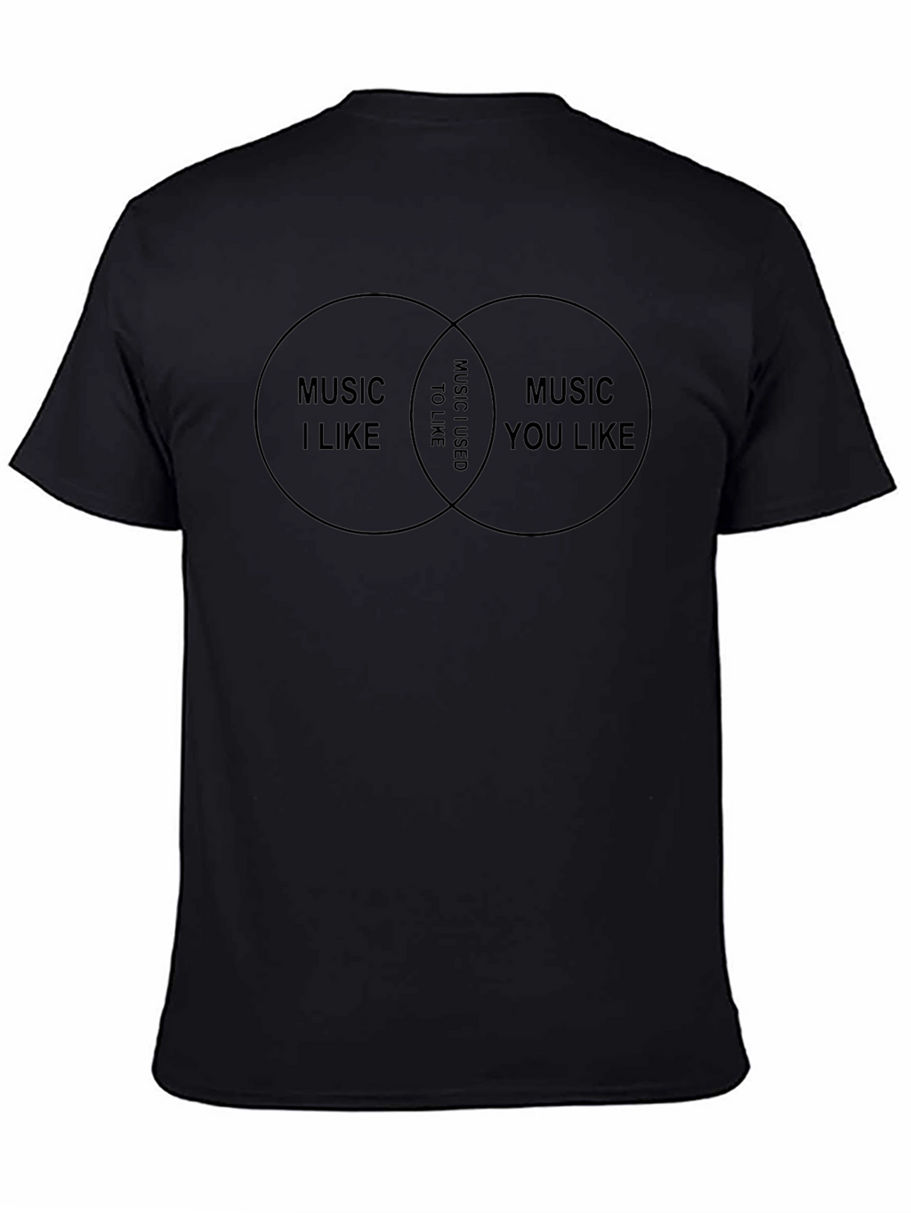 Music Taste Venn Diagram Graphic T-Shirt