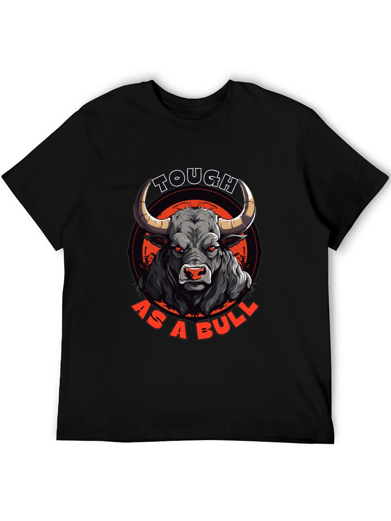 Tough as a Bull Graphic Tee - Mens Black T-Shirt