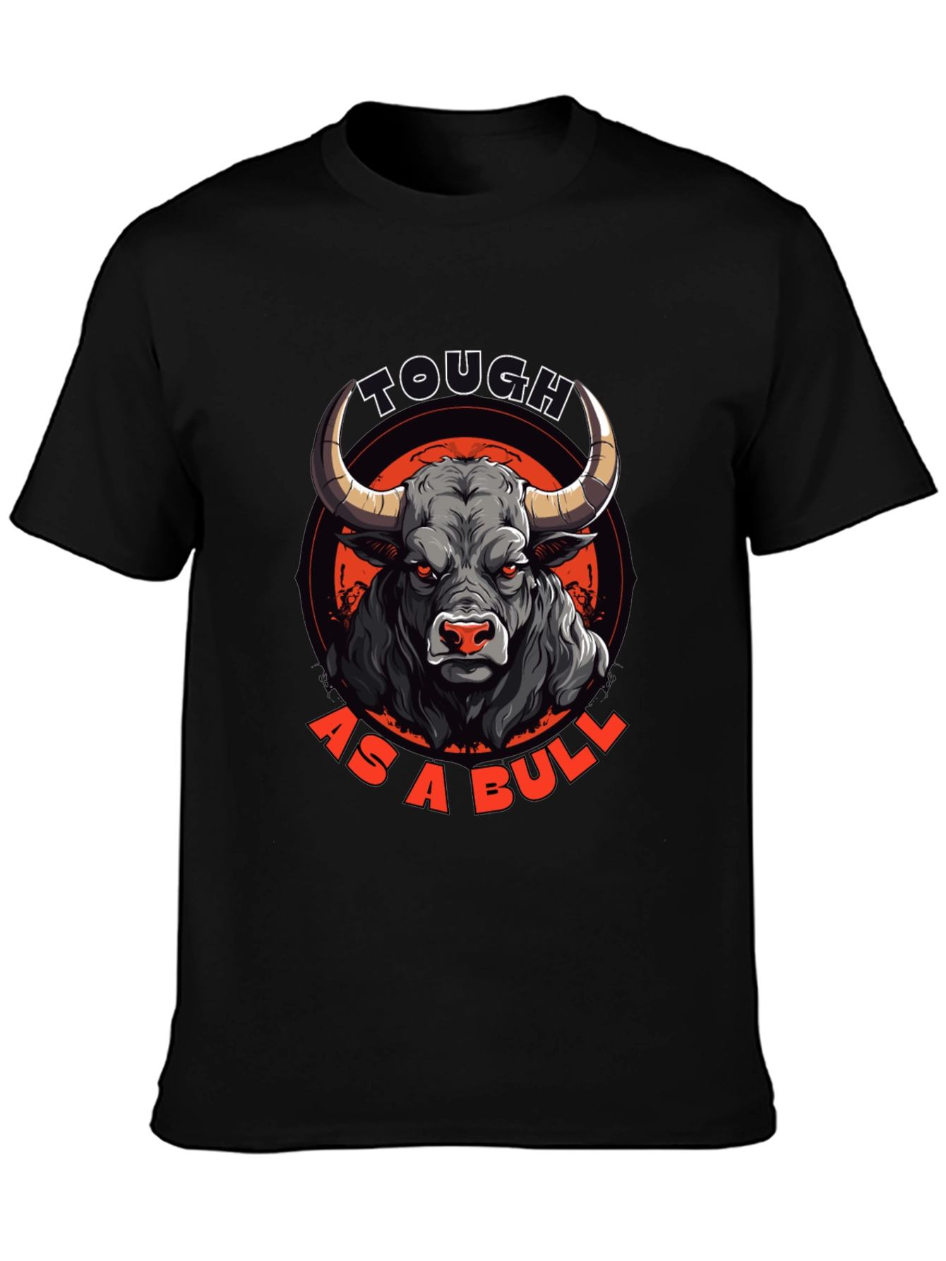 Tough as a Bull Graphic Tee - Mens Black T-Shirt