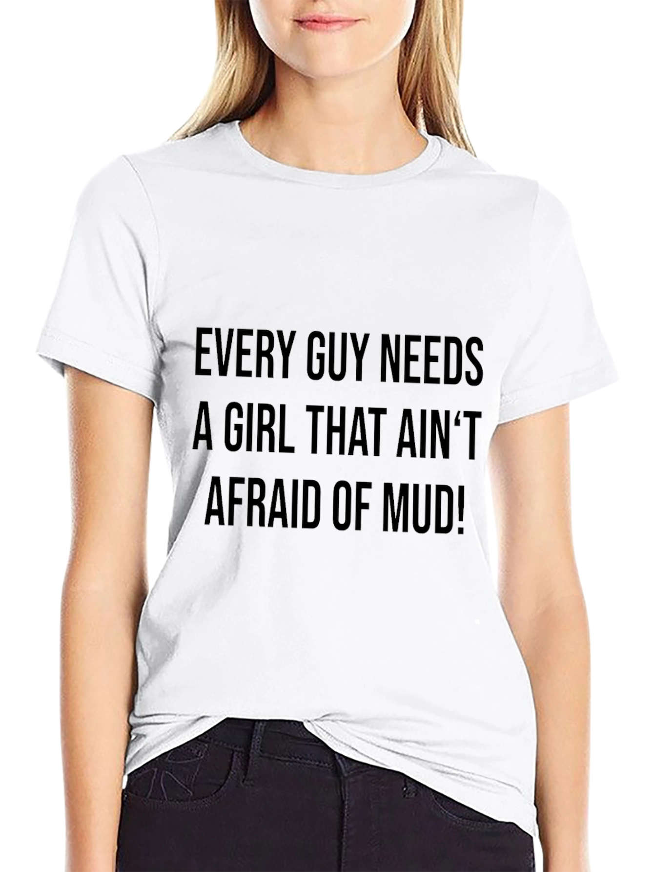 Mens Afraid of Mud Graphic Tee