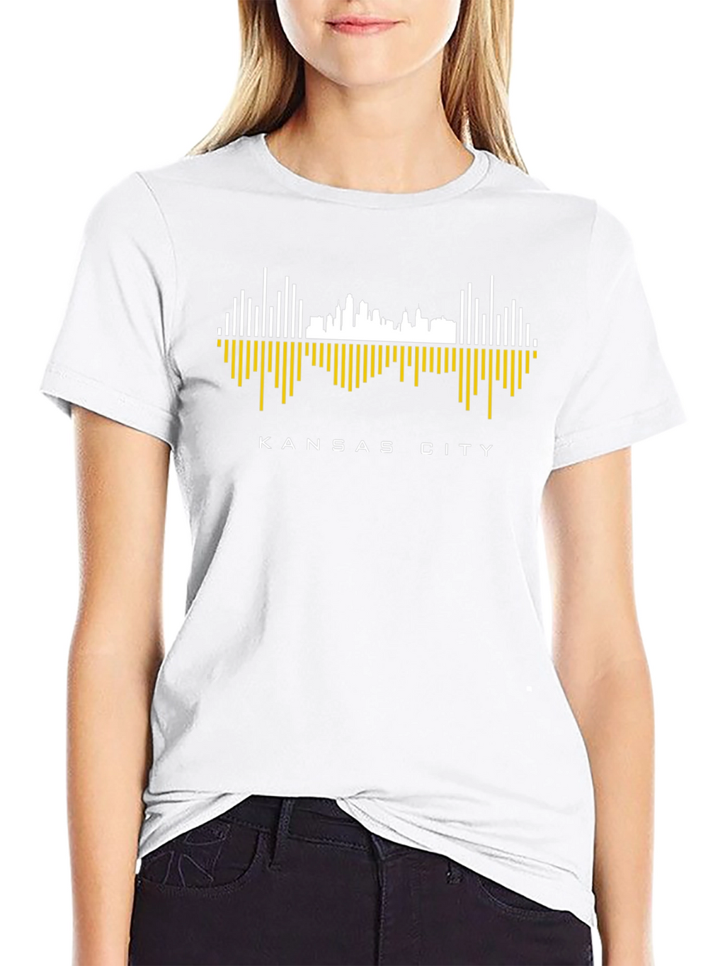 Kansas City Skyline Graphic Tee - Black