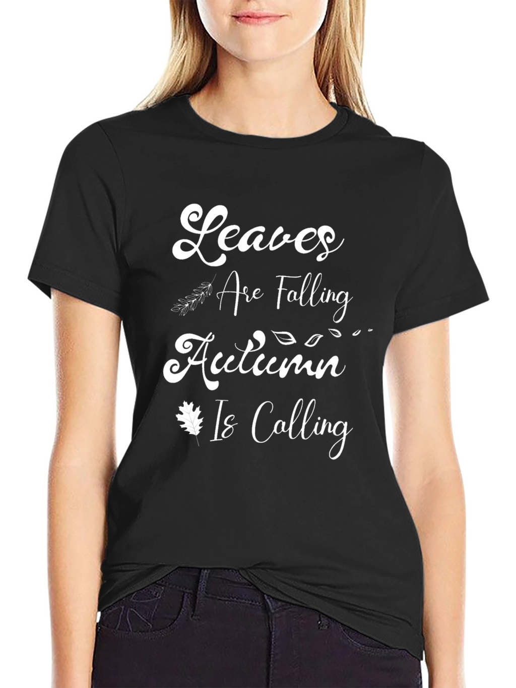 Autumn Vibes Black T-Shirt