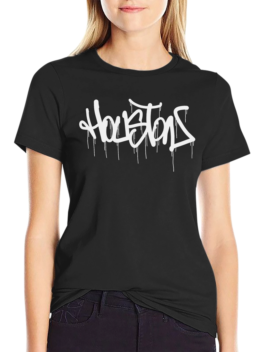 Houston Dripping Graffiti T-Shirt