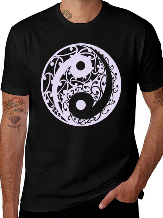 Yin Yang Swirl Black Tee