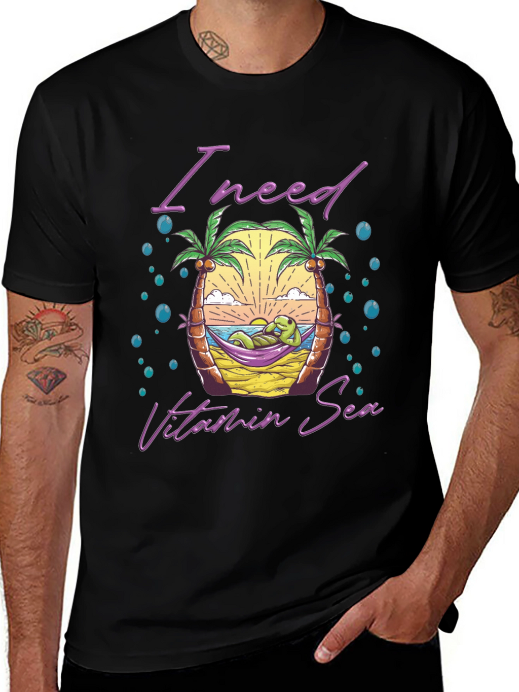 I Need Vitamin Sea Graphic T-Shirt