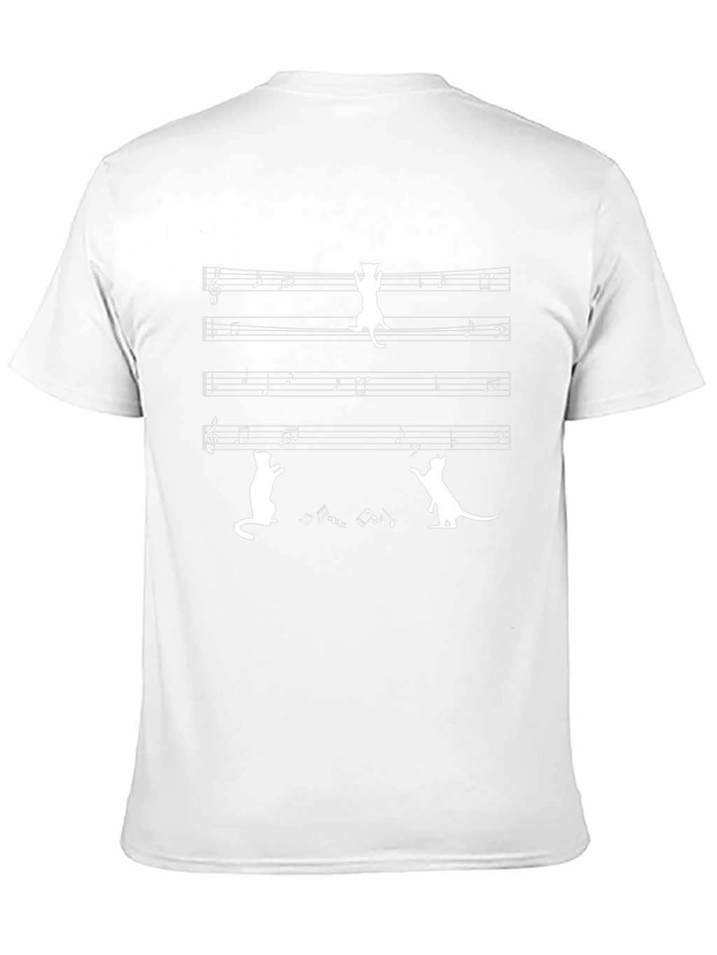 Musical Cat T-Shirt: Whimsical Music Lover Tee