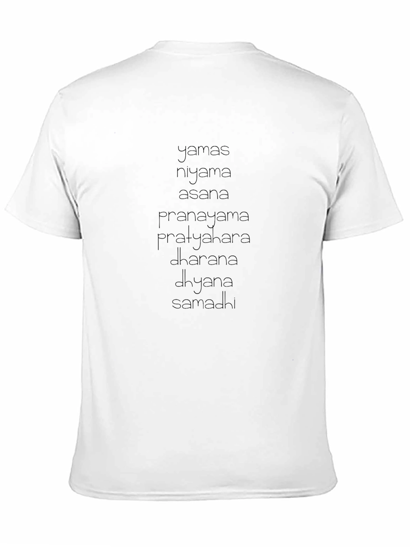 Yoga Eight Limbs Black Graphic Tee