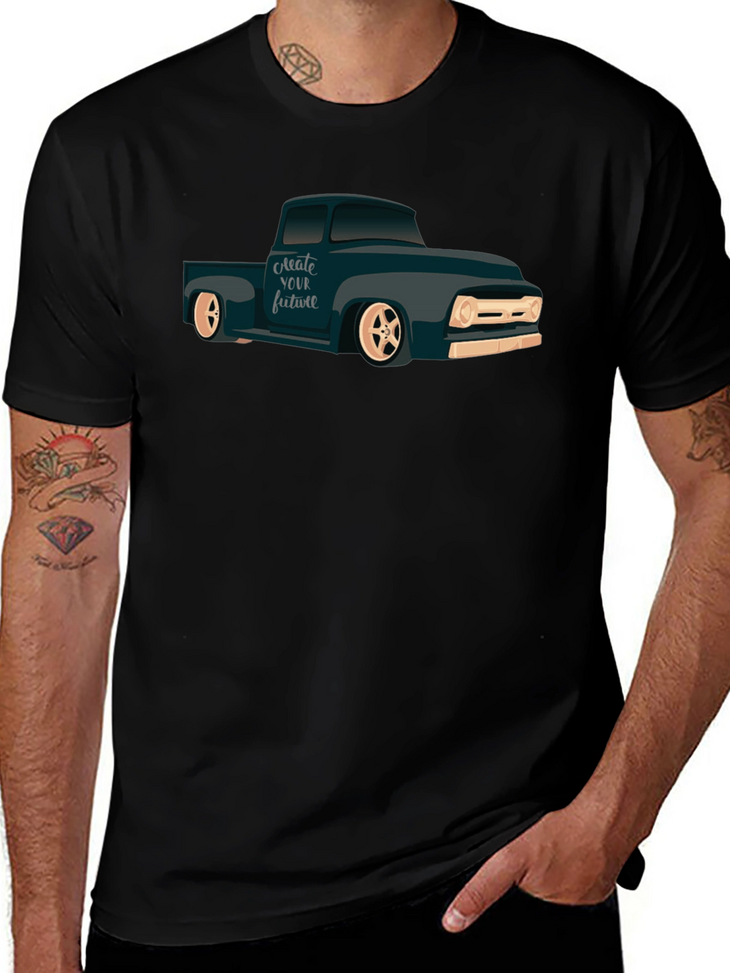 Classic Truck Graphic T-Shirt - Create Your Future