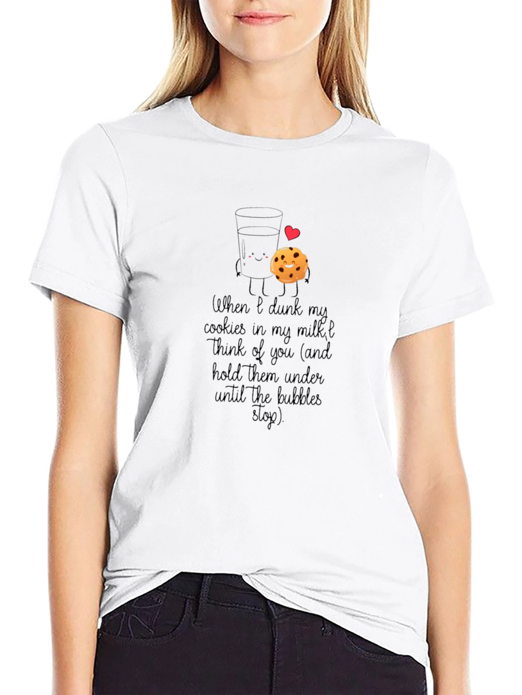 Milk & Cookies Graphic T-Shirt - Dunking Love