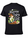 Gardening T-Shirt: Happiness is Digging in the Dirt