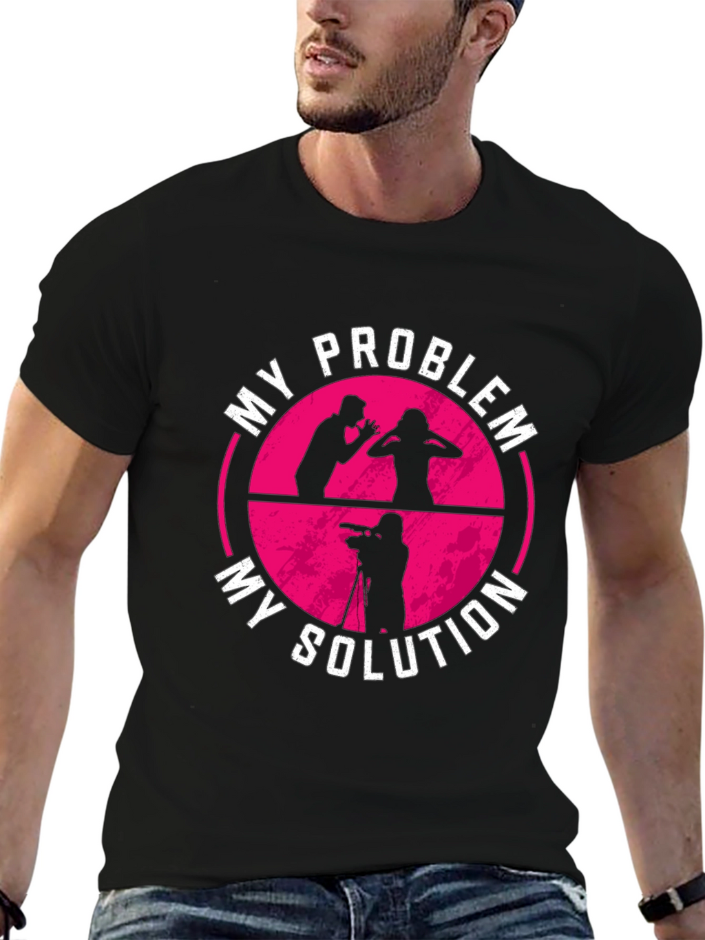 My Problem My Solution T-Shirt Photographer Gift