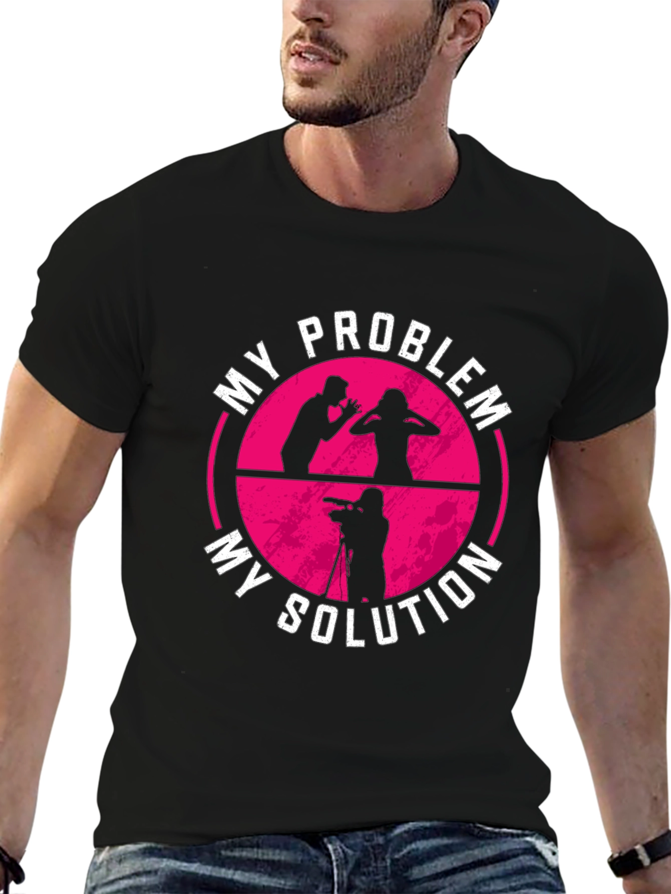 My Problem My Solution T-Shirt Photographer Gift