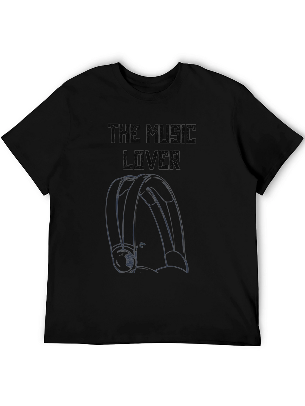 The Music Lover Graphic Tee - Black Cotton T-Shirt