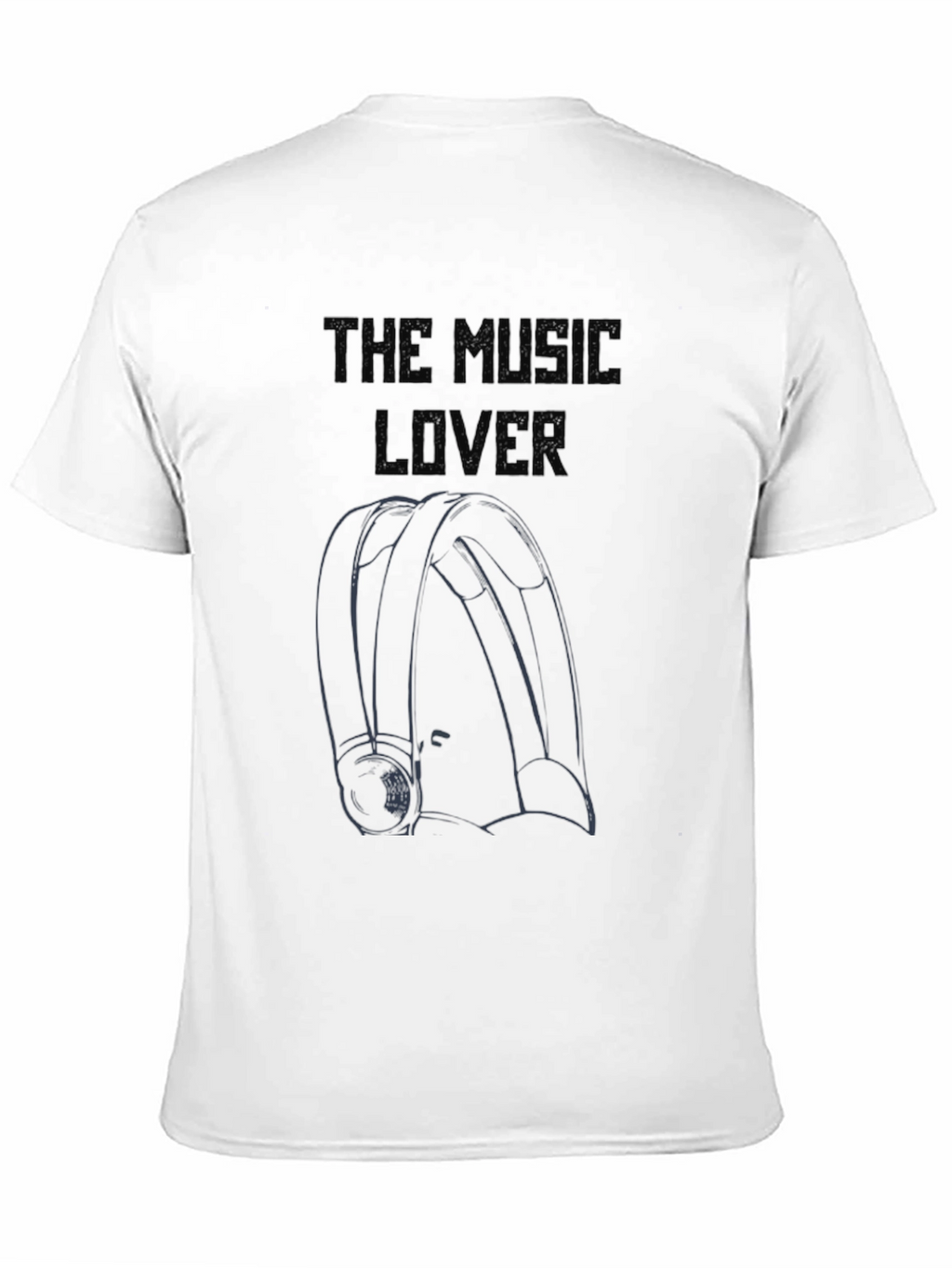 The Music Lover Graphic Tee - Black Cotton T-Shirt