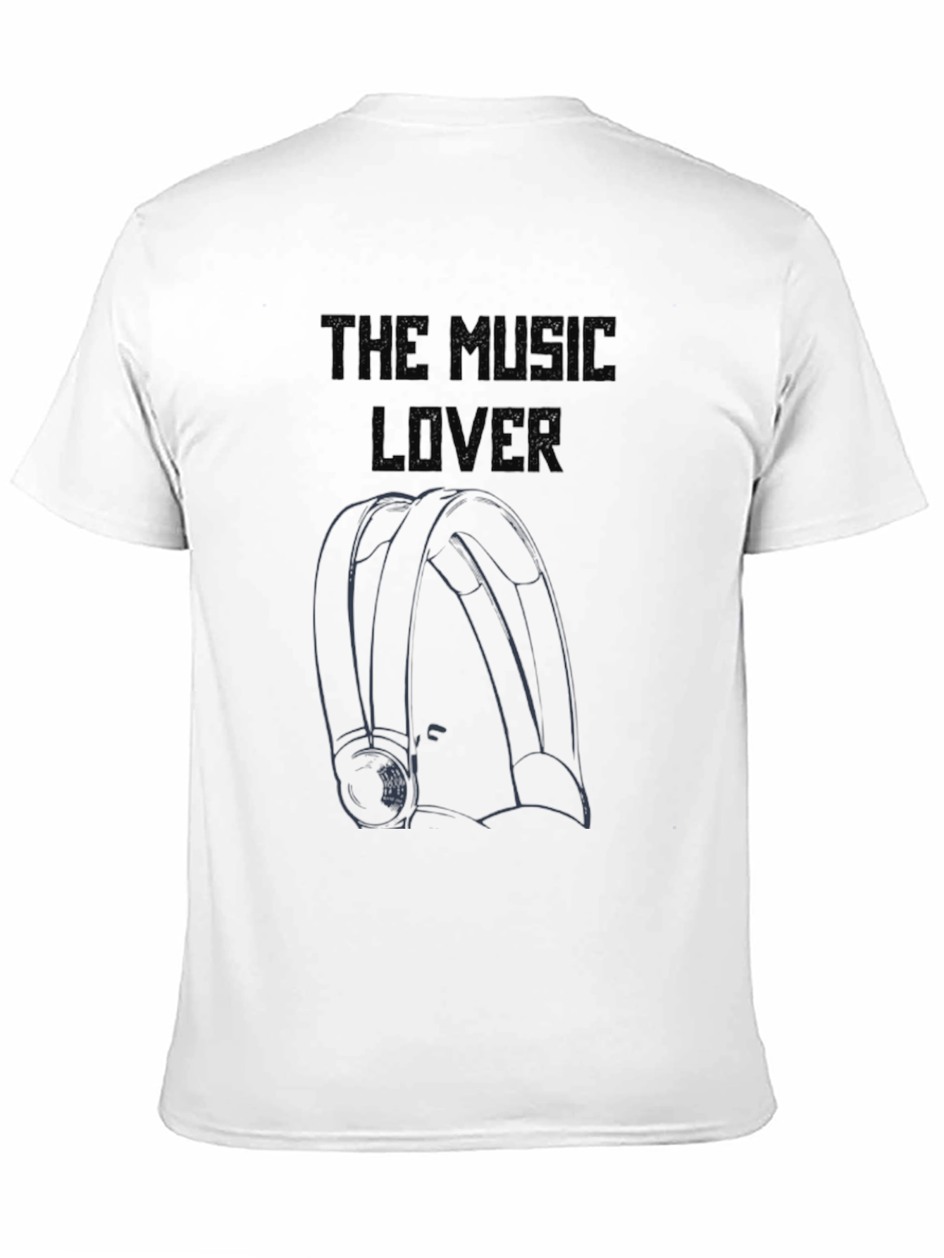 The Music Lover Graphic Tee - Black Cotton T-Shirt