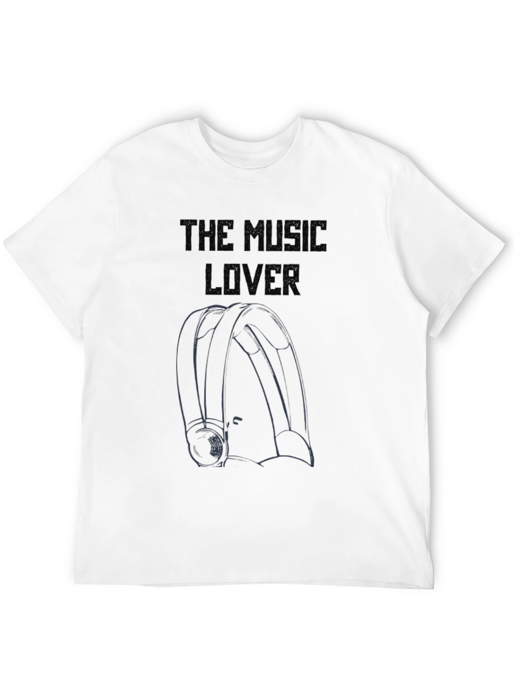 The Music Lover Graphic Tee - Black Cotton T-Shirt