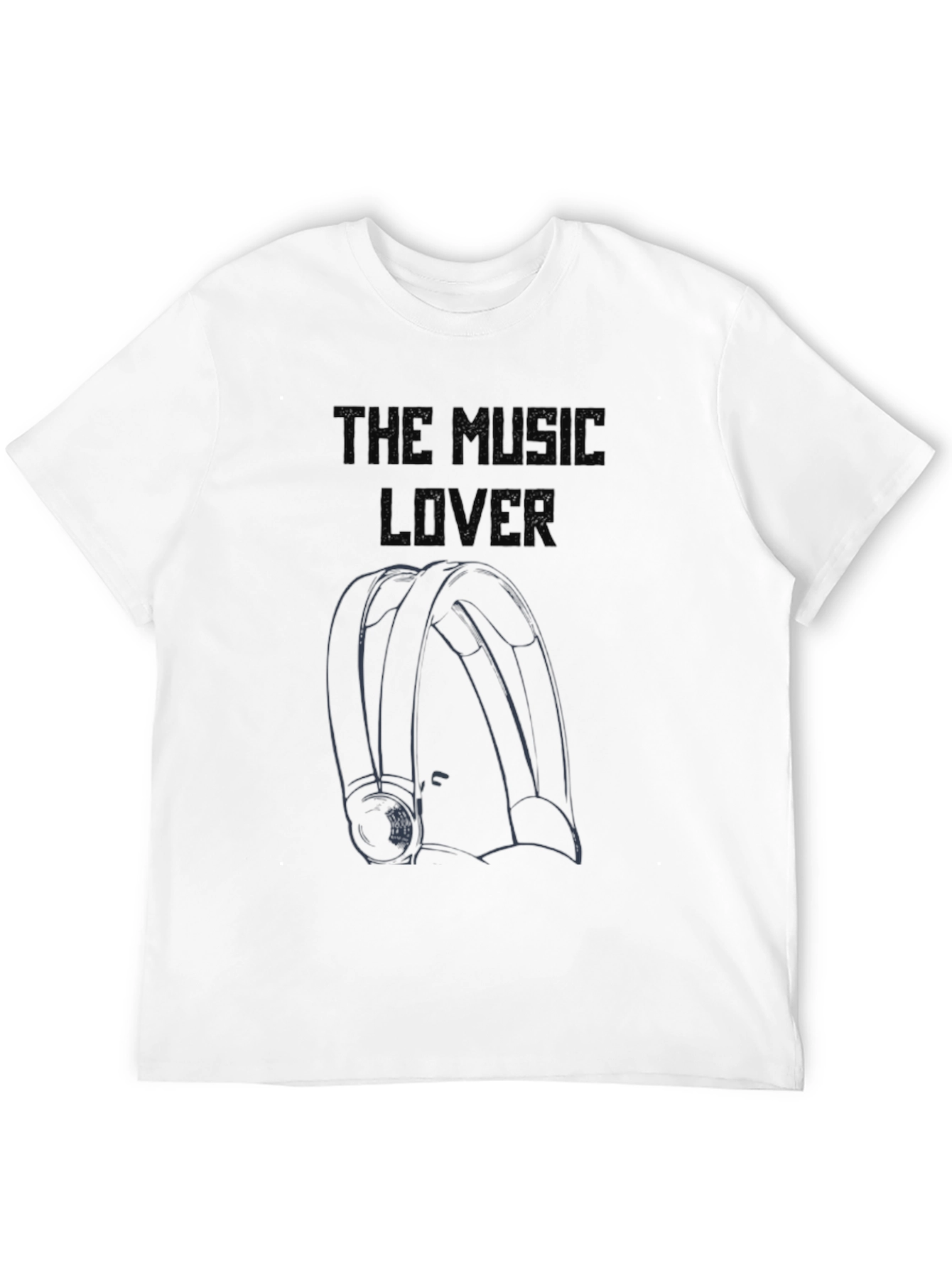 The Music Lover Graphic Tee - Black Cotton T-Shirt