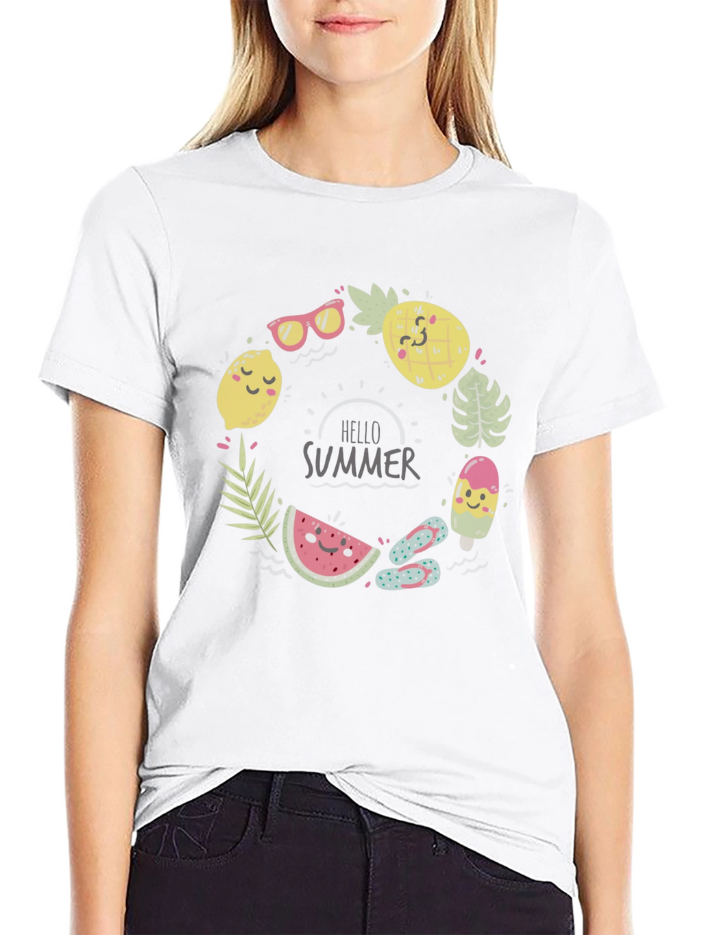 Summer Fun Graphic Tee - Mens Black T-Shirt