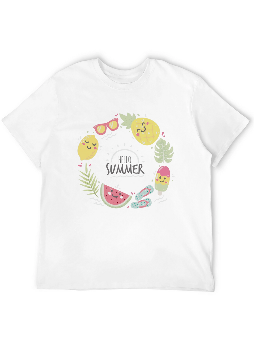 Summer Fun Graphic Tee - Mens Black T-Shirt