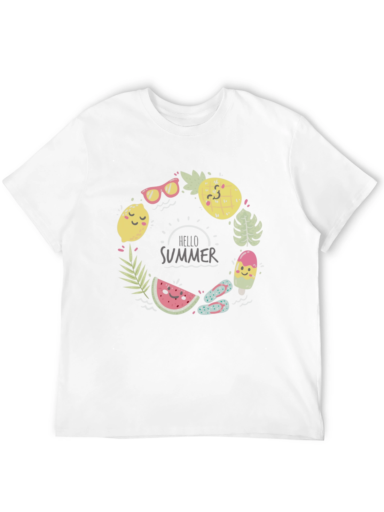 Summer Fun Graphic Tee - Mens Black T-Shirt