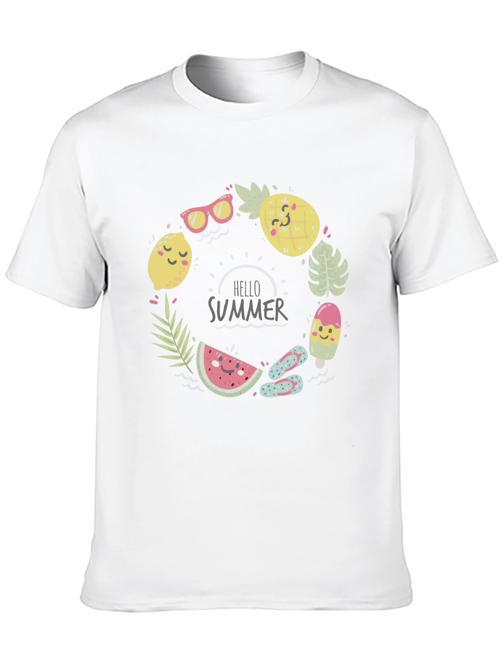 Summer Fun Graphic Tee - Mens Black T-Shirt