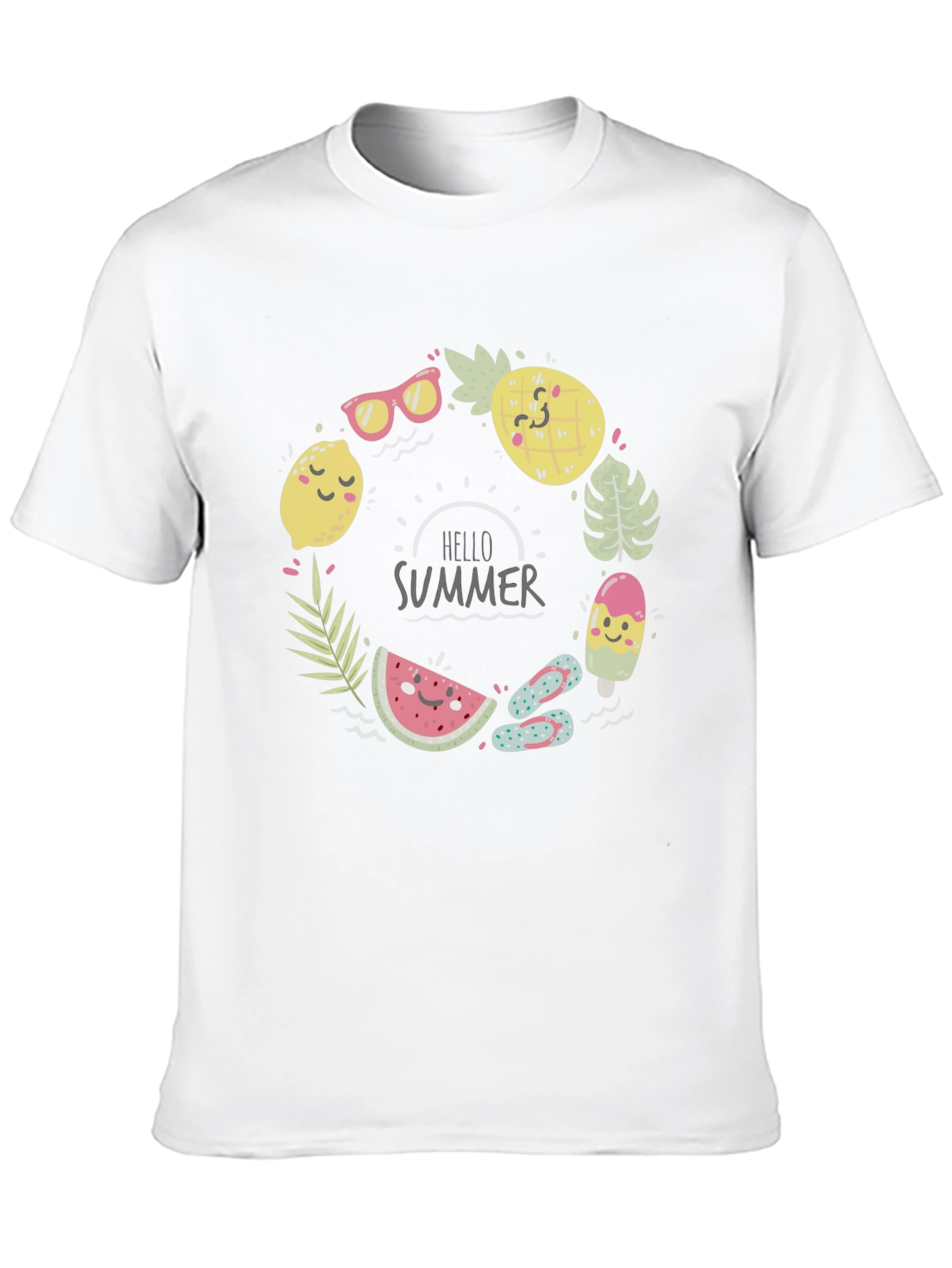 Summer Fun Graphic Tee - Mens Black T-Shirt