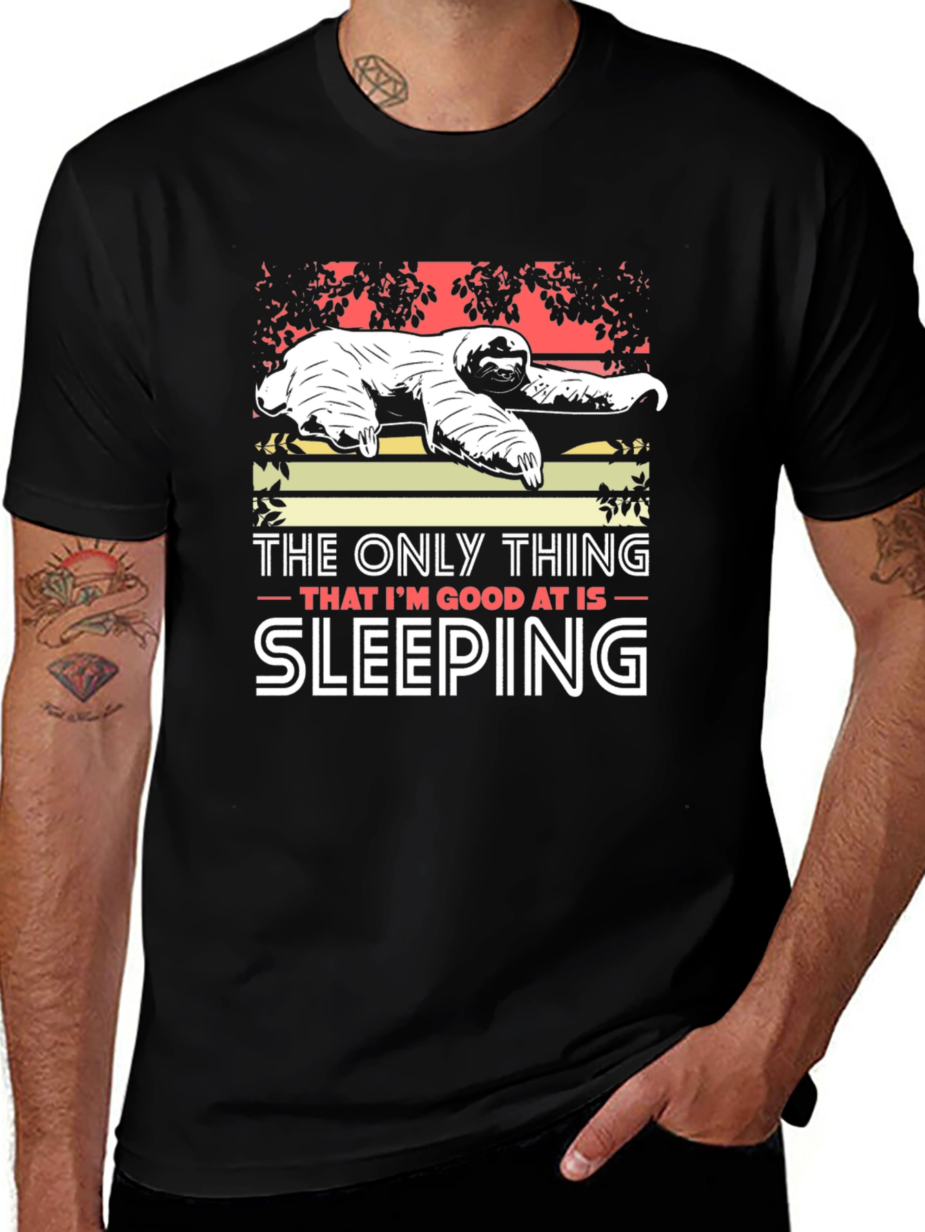 Sloth Sleeping T-Shirt: The Only Thing Im Good At Is Sleeping