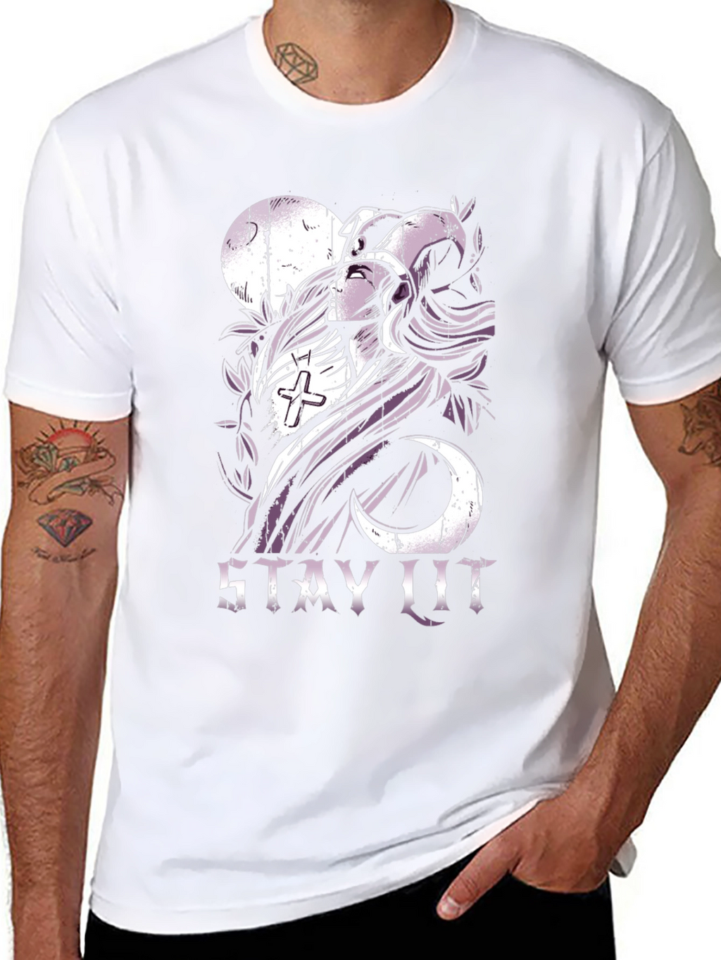 Stay Lit Graphic T-Shirt - Black