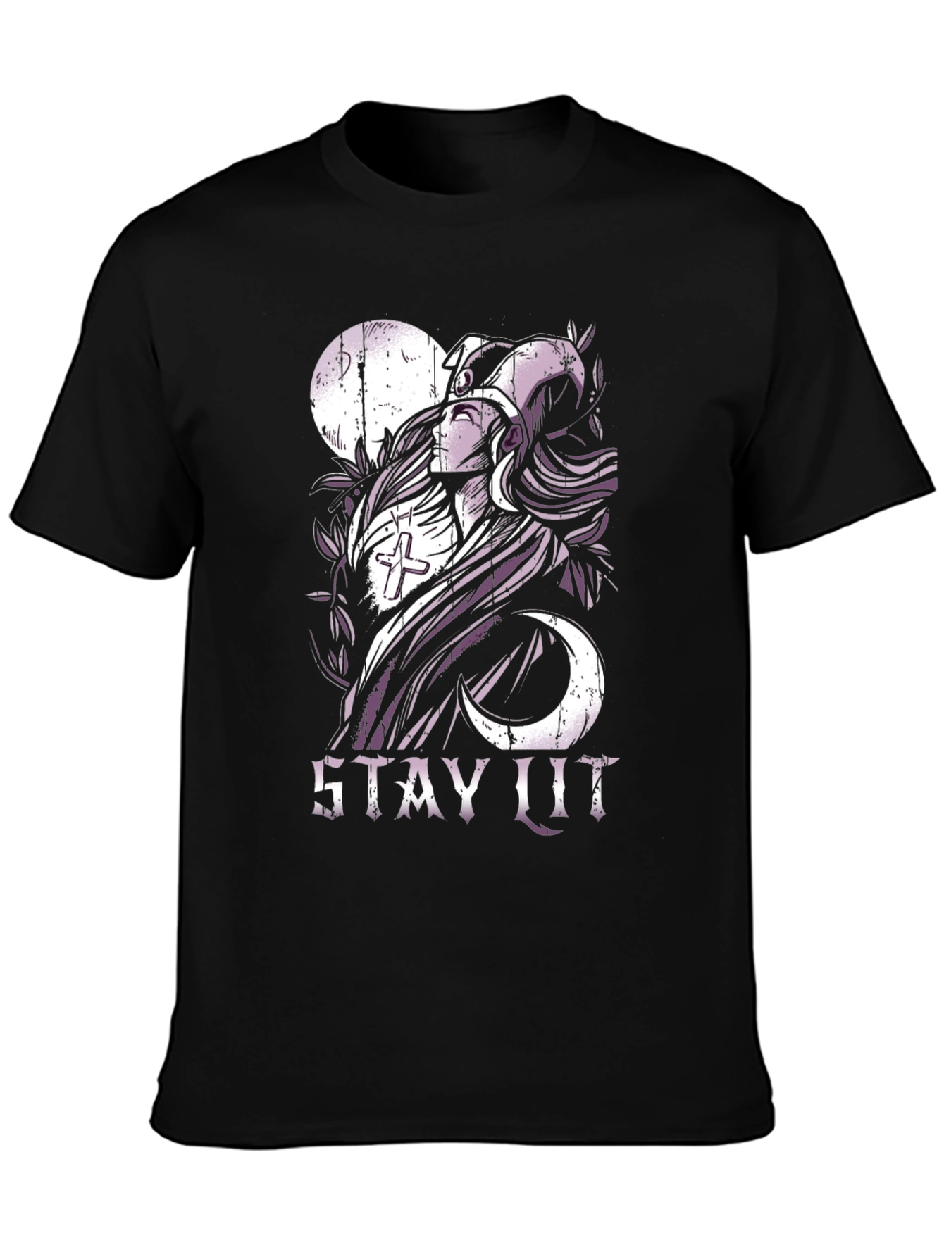 Stay Lit Graphic T-Shirt - Black