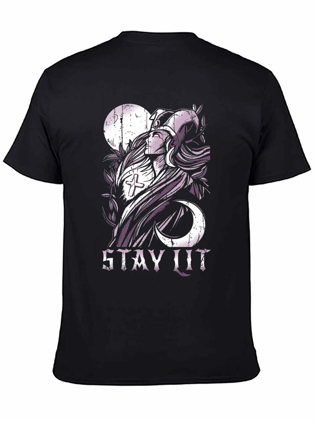 Stay Lit Graphic T-Shirt - Black