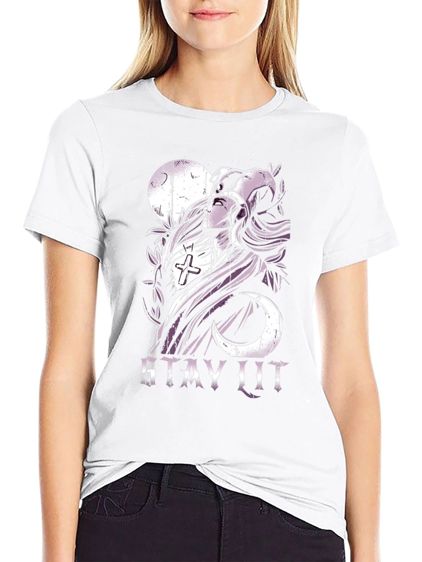Stay Lit Graphic T-Shirt - Black