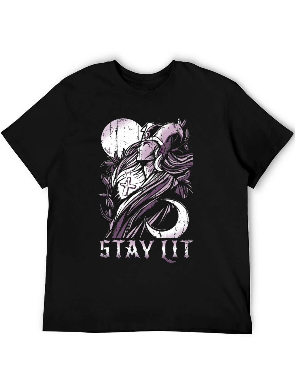 Stay Lit Graphic T-Shirt - Black