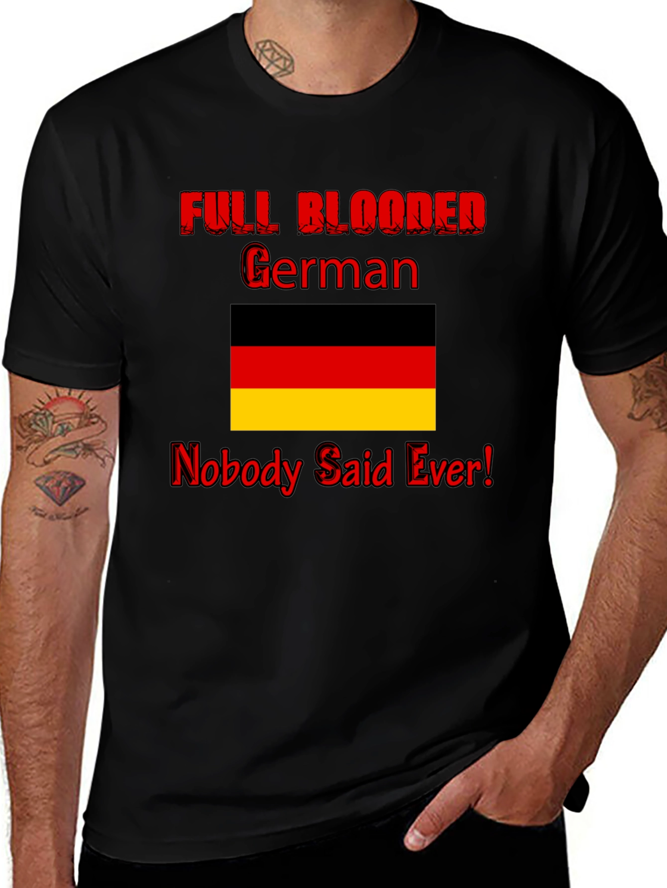 Funny Full Blooded German Graphic Tee
