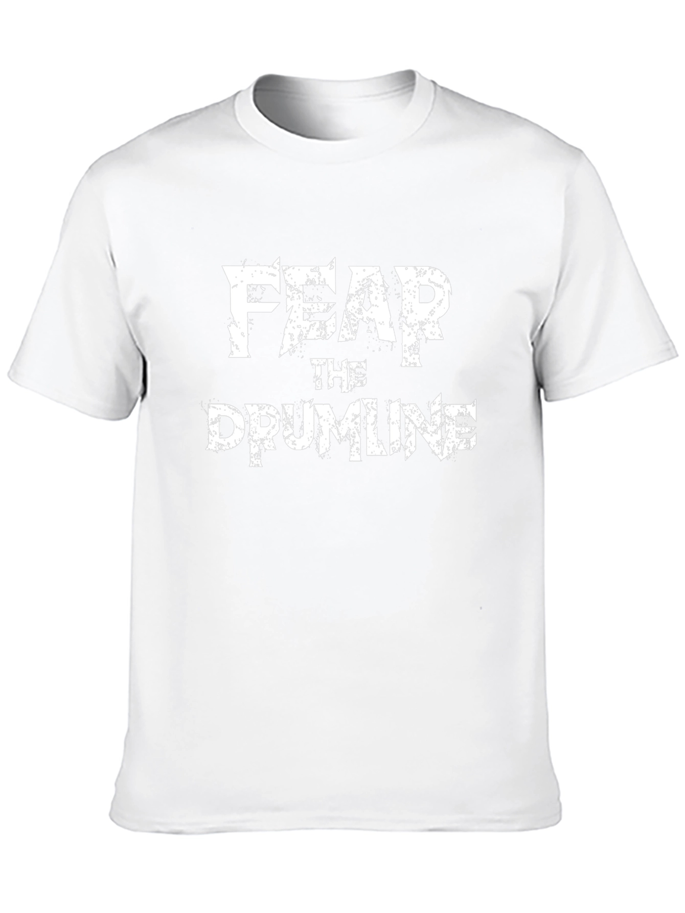 Fear the Drumline Black Cotton Graphic T-Shirt
