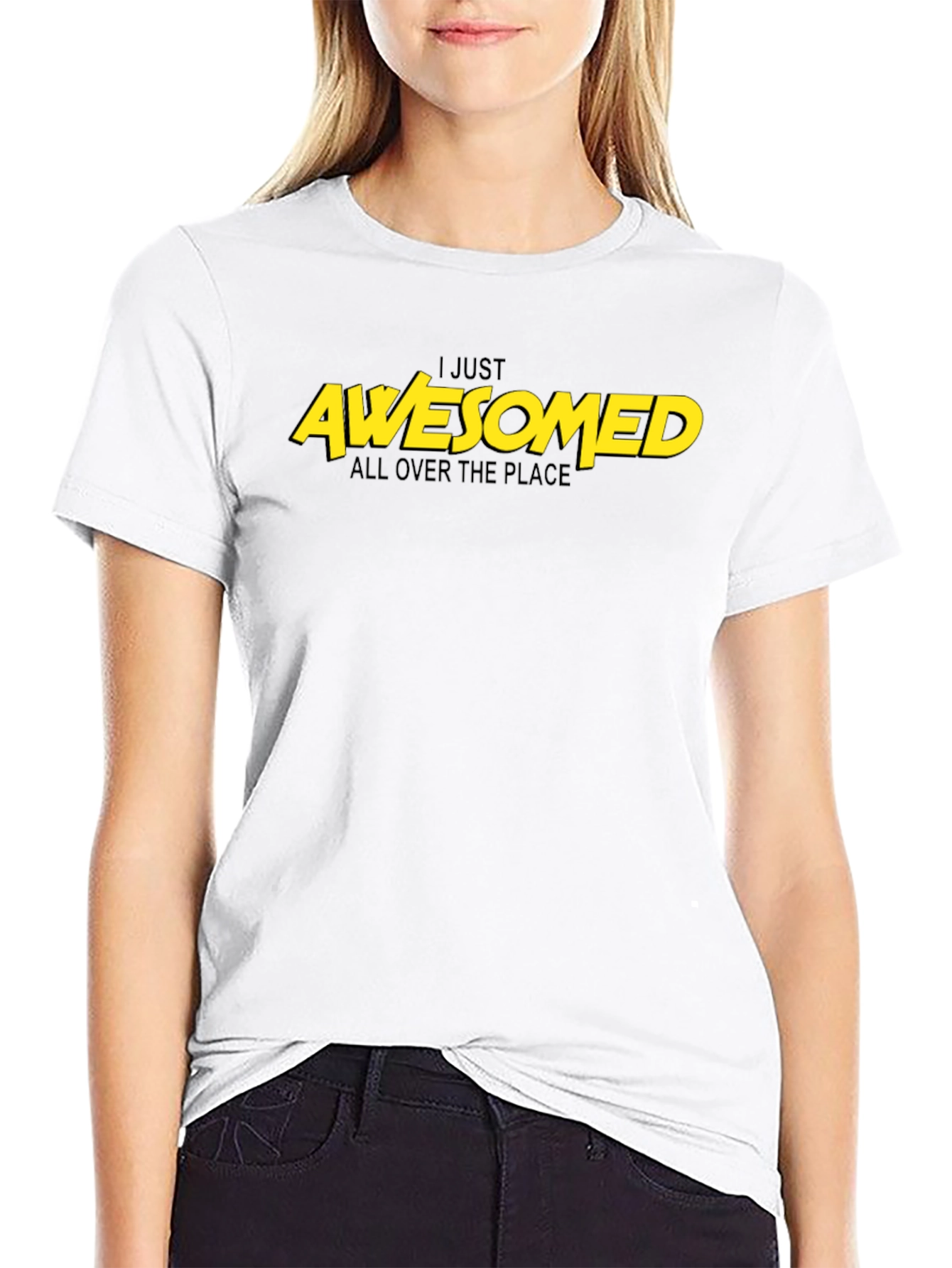 I Just Awesomed All Over T-Shirt - Black