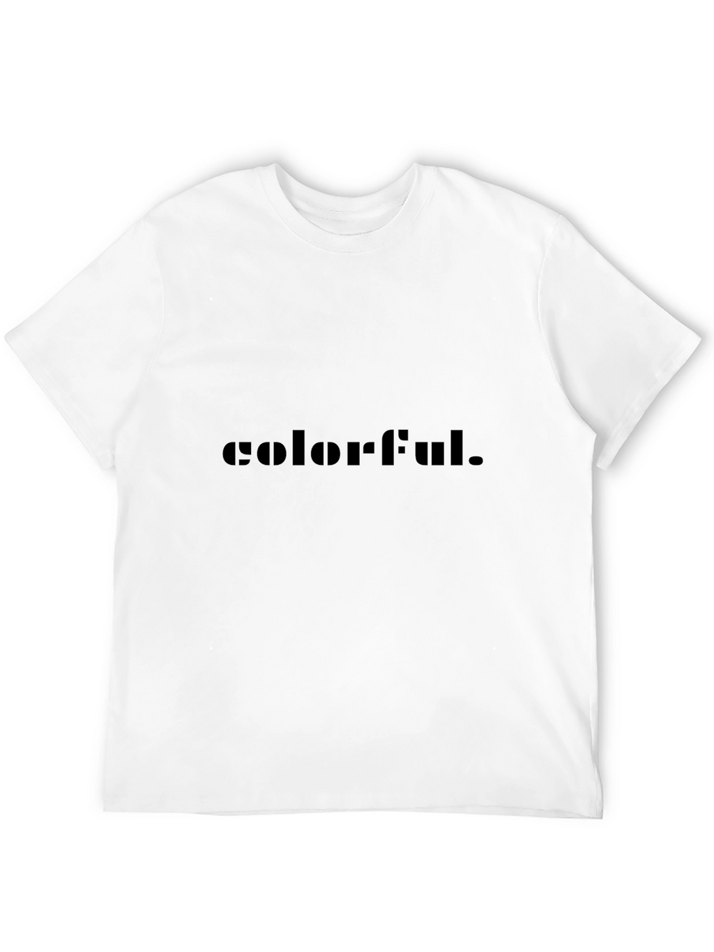 Colorful Graphic Black T-Shirt