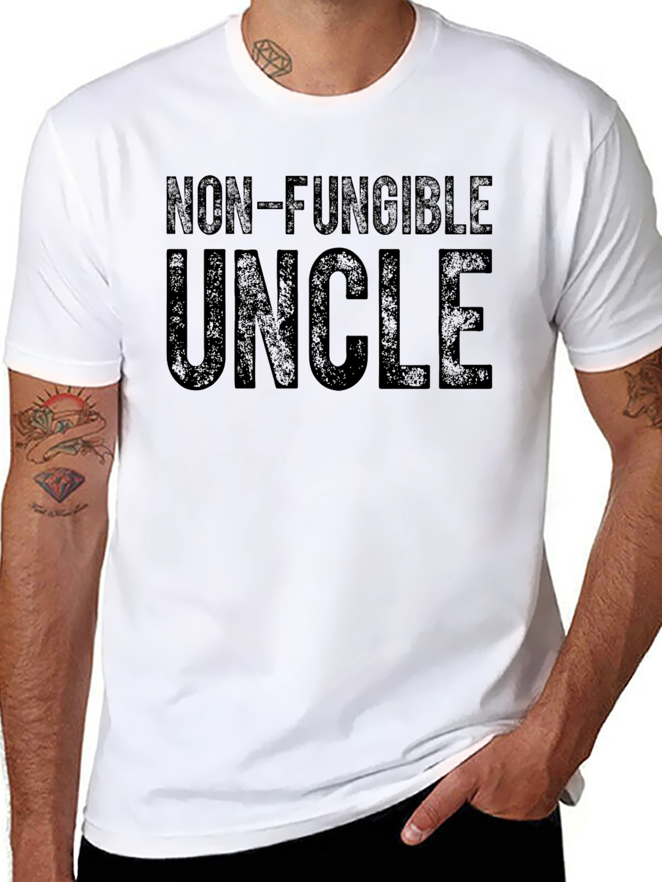 Non-Fungible Uncle Black T-Shirt