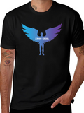 ZoranVanzindell Angel Wings Black T-Shirt