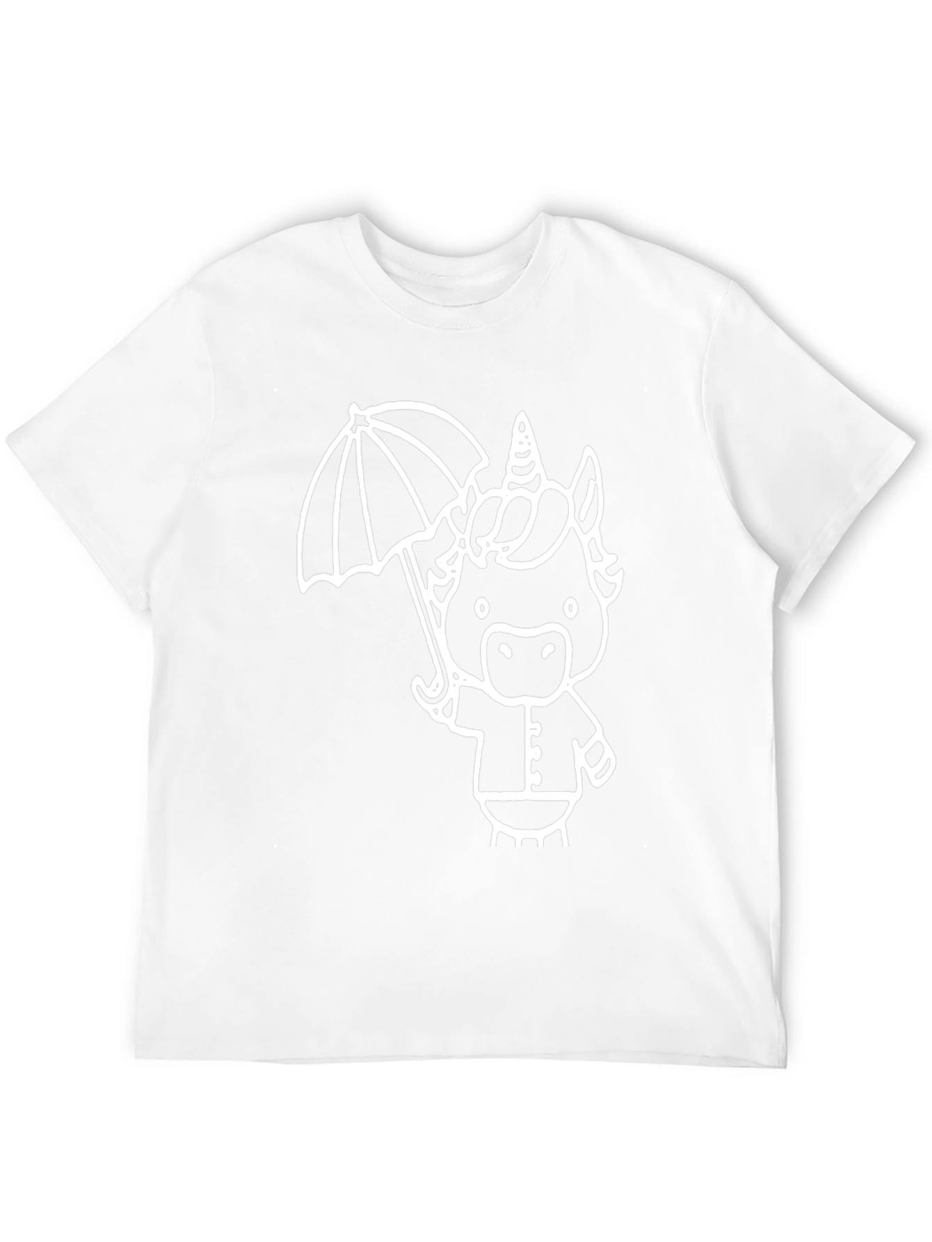 Unicorn Umbrella Graphic Tee - Black