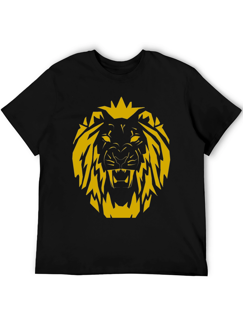 Lion Graphic Black T-Shirt