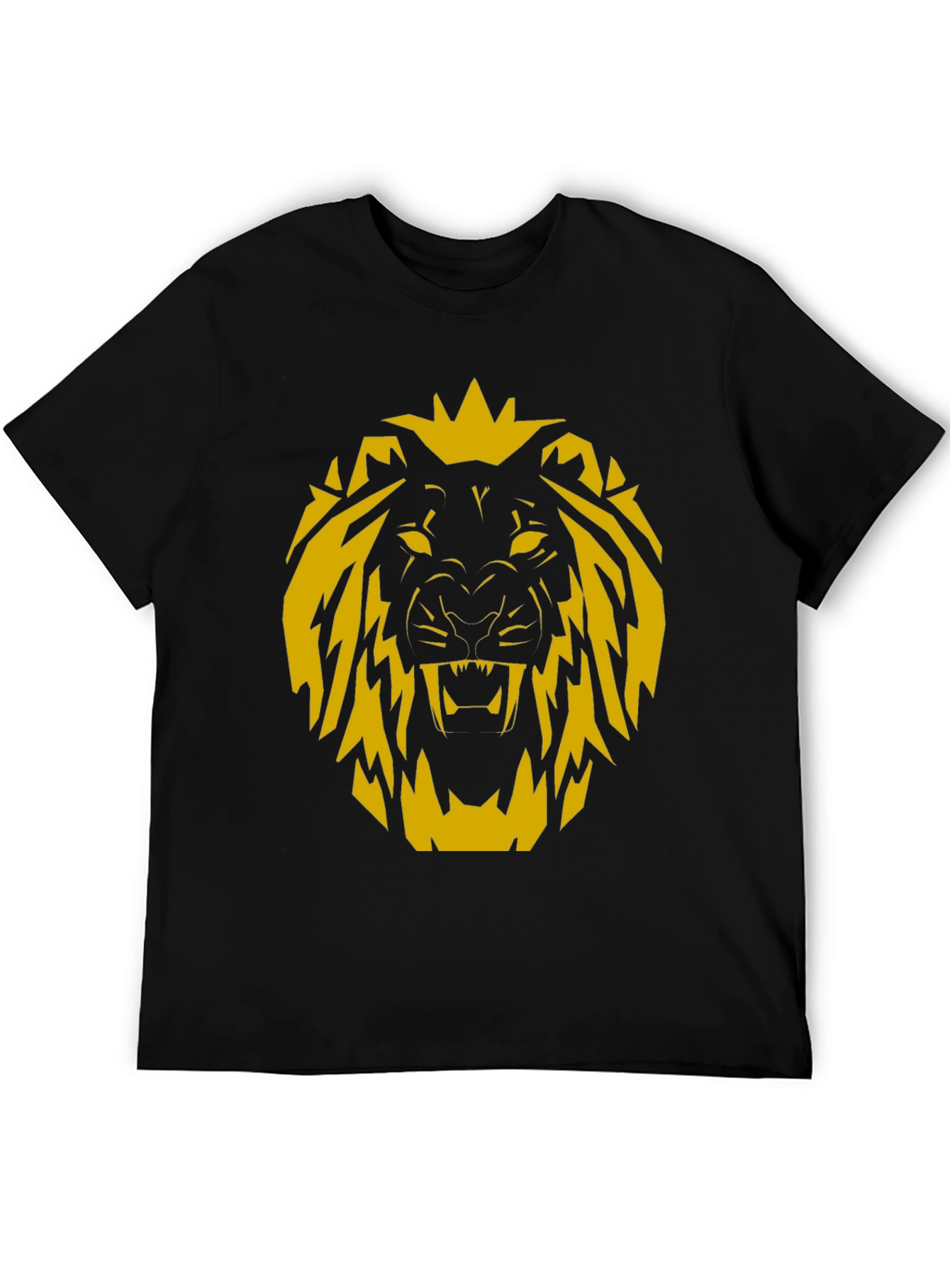 Lion Graphic Black T-Shirt
