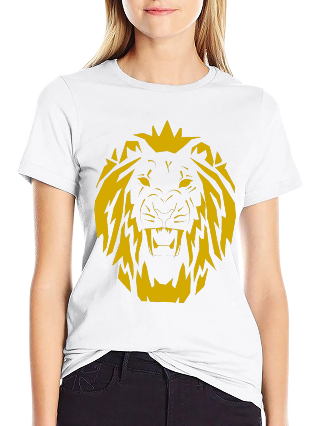 Lion Graphic Black T-Shirt