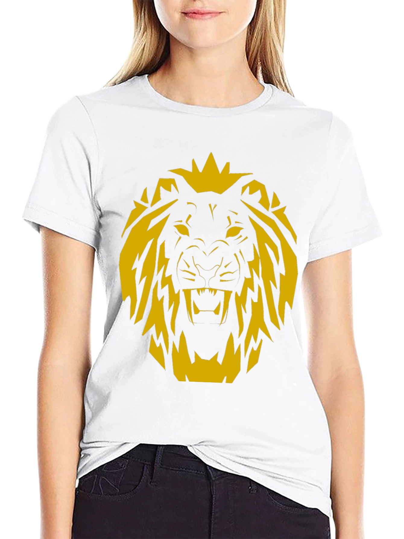Lion Graphic Black T-Shirt
