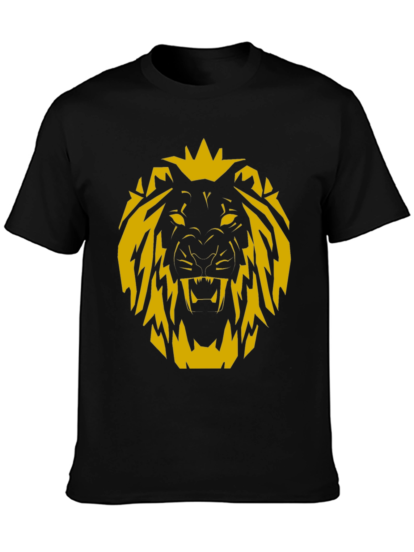 Lion Graphic Black T-Shirt