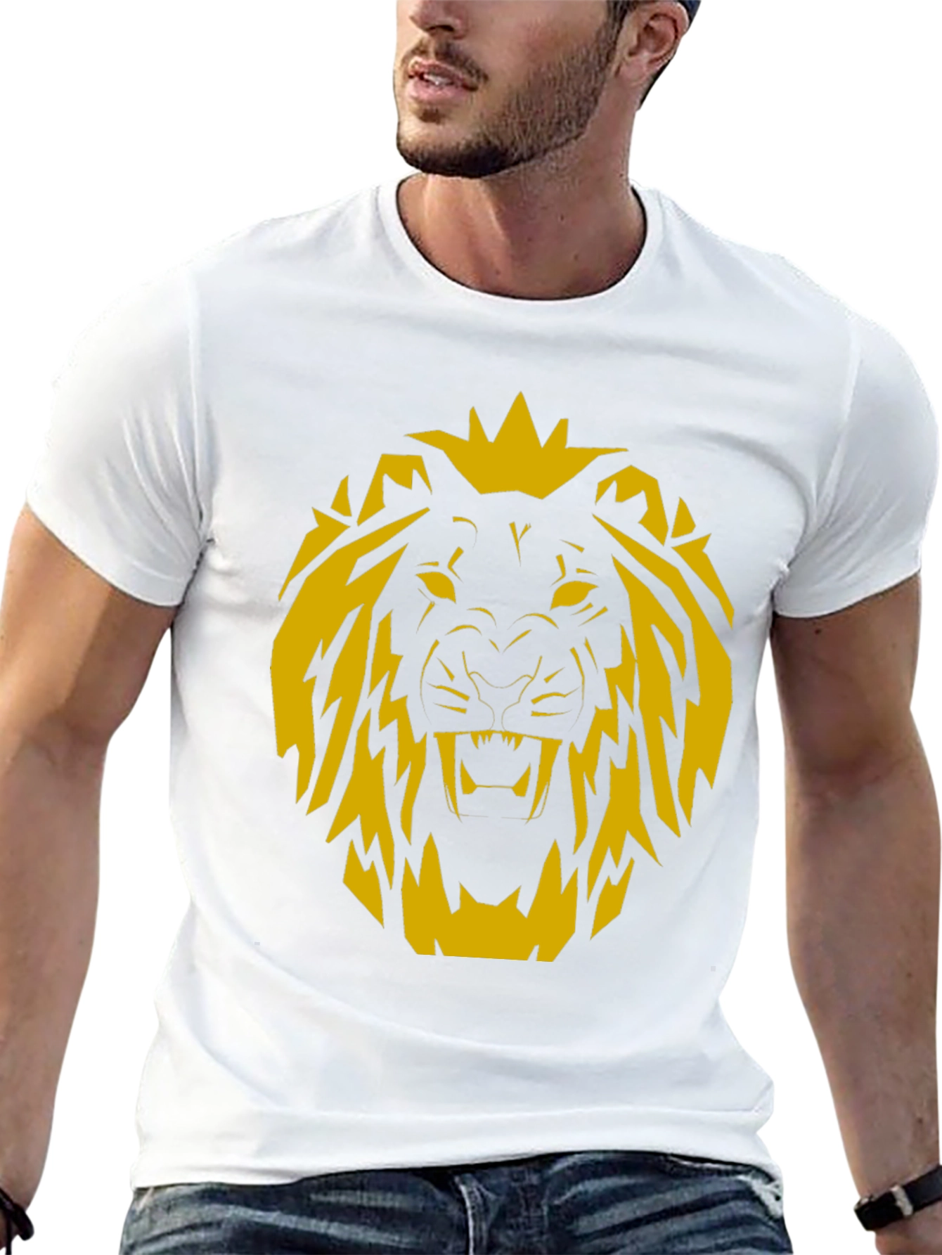 Lion Graphic Black T-Shirt