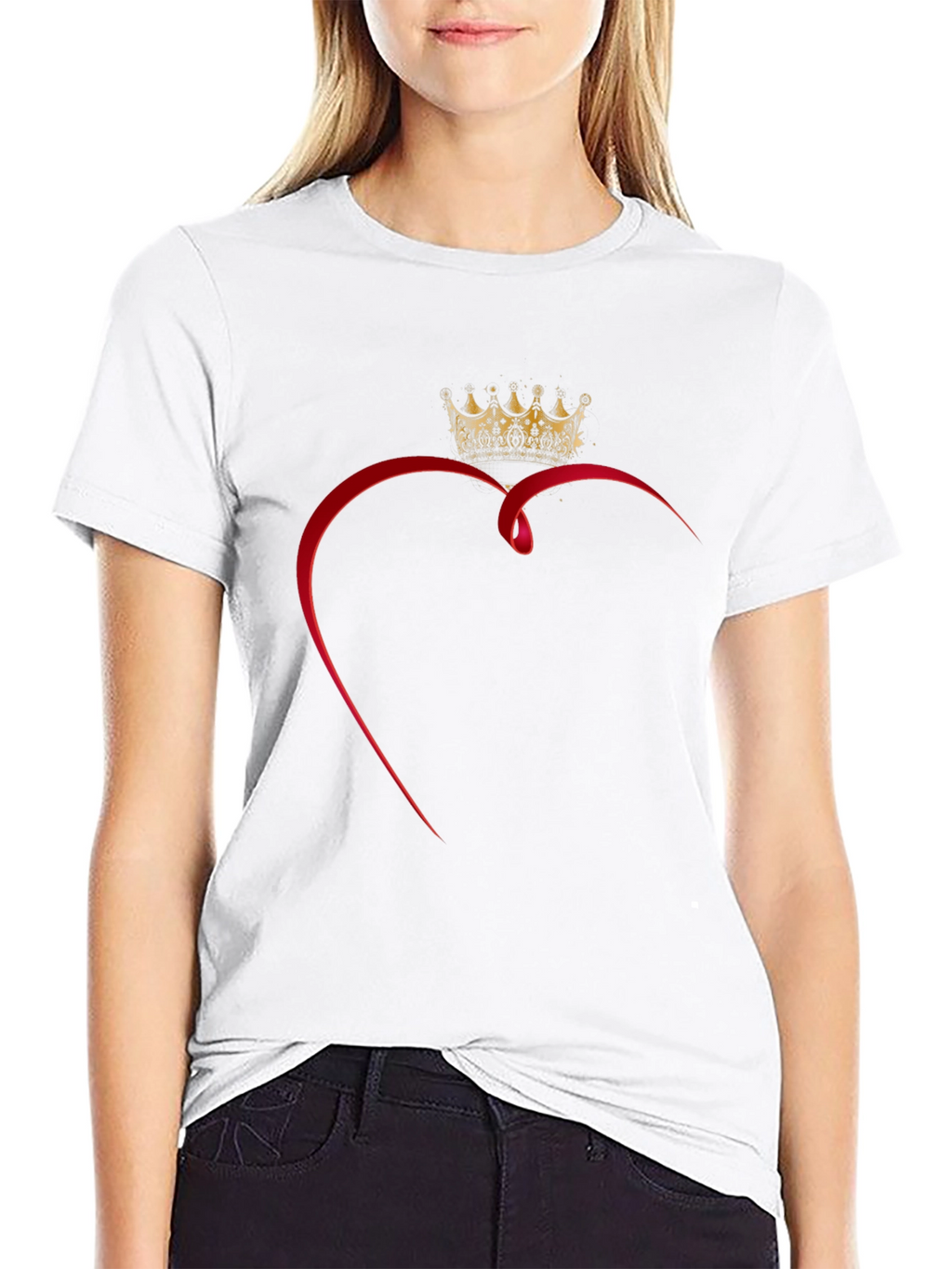Heart Crown Graphic T-Shirt - King of Hearts Tee